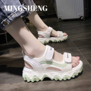 Mingsheng Pop Sports Sandals female 2022 new influencer student Velcro