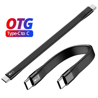 15cm USB-C 3.1 4K Gen 2 Cable Emark Chip Short Type C USB-C to USB-C video sync charger cable PD 100W 4K video for macbook pro