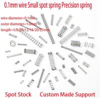 40pcs 0.1mm wire Small spot spring Precision spring micro spring compression spring pressure spring OD 1mm