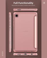 NEW high quality สำหรับ Samsung TabA7Lite เคสป้องกัน 8.7 สามพับ TPU เปลือกป้องกันแท็บเล็ตเคลือบด้านโปร่งแสง