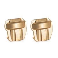 2Pcs Brass Diff Cover Front and Rear Axle Housing Cover for Axial SCX10 II 90046 90047 1/10 RC Crawler Car Parts