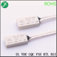 สวิตช์ควบคุมอุณหภูมิ BH-B2D หัวพลาสติก เครื่องป้องกันความร้อนเปิดและปิดตามปกติ เครื่องควบคุมอุณหภูมิ 15x7.3x3.9mm