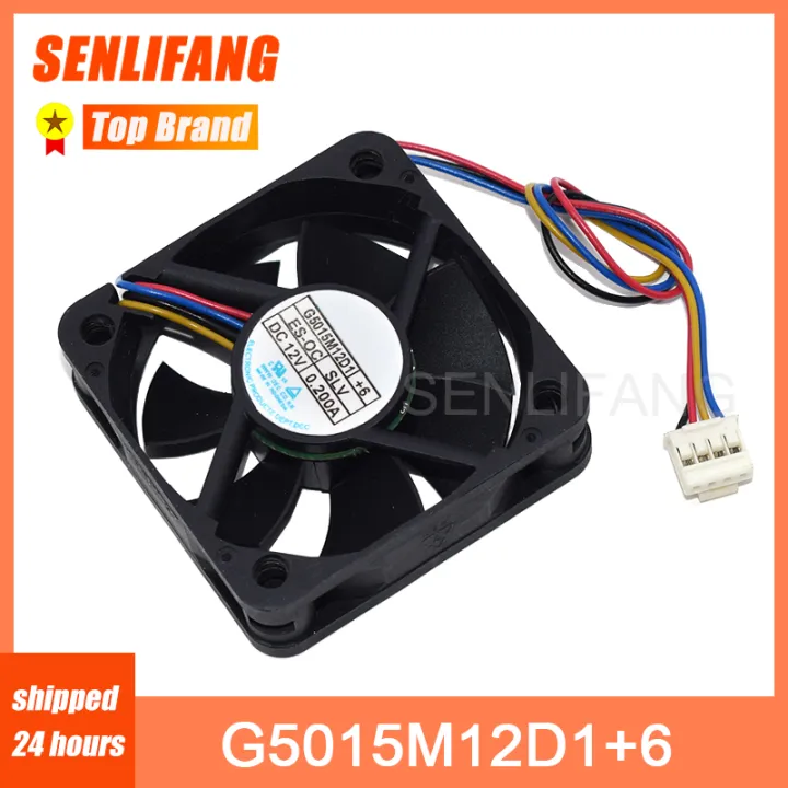 original-for-g5015m12d1-6-car-audio-cooling-fan-dc-12v-0-2a-5015-50-50-15mm-5cm-4-wires