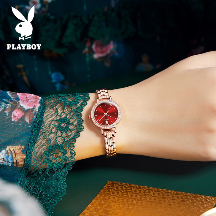 playboy-นาฬิกาข้อมือ-ผู้หญิง-ราคา-ส่งฟรี-ต้นฉบับ-ซื้อ-1-แถม-1-สร้อยข้อมือแฟชั่น-ขอบเพชร-หน้าปัดเล็ก-สไตล์เกาหลี