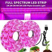 ไฟพืชเติบโต Led 5V Usb โคมไฟริ้วสายไฟพืช1-5M เต็มสเปกตรัมสำหรับปลูกกรีนเฮาส์ดอกไม้เต็นท์ Hydroponic