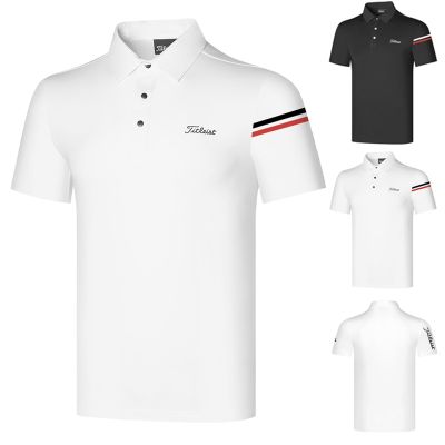 ◈◈ J.L INDEBER Titleist MARK LONA PG ใหม่กอล์ฟเสื้อผ้าผู้ชายแขนสั้นเสื้อยืดเสื้อกีฬากลางแจ้งที่เดินทางมาพักผ่อนเสื้อโปโลเสื้อกอล์ฟเสื้อผ้า