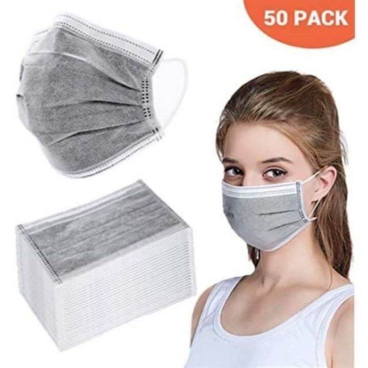 Black / Grey Face Mask Surgical 3ply Individual Excellent Quality ...