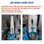 Máy cưa xích Máy cưa pin cầm tay pin 10cell cắt gỗ tỉa cành cây động cơ