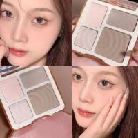 Fuya DIKALU High Gloss Facelift Integrated Disc Shadow Highlight Repair จมูกเงาแผงซ่อม Outline แบบบูรณาการแผ่นเพชรหัก Highlight Pigmented Blusher Pallete เครื่องสำอาง