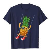 Pinesuitable แกว่งตลกสำหรับ Apple เสื้อยืดผู้ชายเสื้อยืดสไตล์เรียบง่ายเสื้อวินเทจผ้าฝ้าย