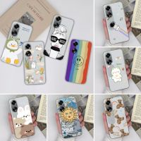 เคสสำหรับ OPPO A98 5G เคสใสการ์ตูนน่ารัก TPU ฝาหลังโทรศัพท์ซิลิโคนบางนิ่มสำหรับ OPPOA98เคสขนาด98เคสกันกระแทกมือถือ