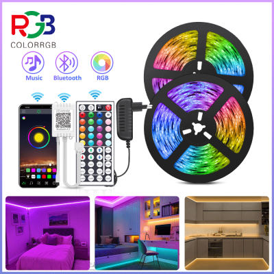 【ส่งจากกรุงเทพ】แถบไฟ LED Light ,RGB 5050 ยืดหยุ่นริบบิ้น,DIY ไฟ Led ไฟ RGB Strip เทปไดโอด DC 12V โทรศัพท์ App บลูทูธ,Music synchronization