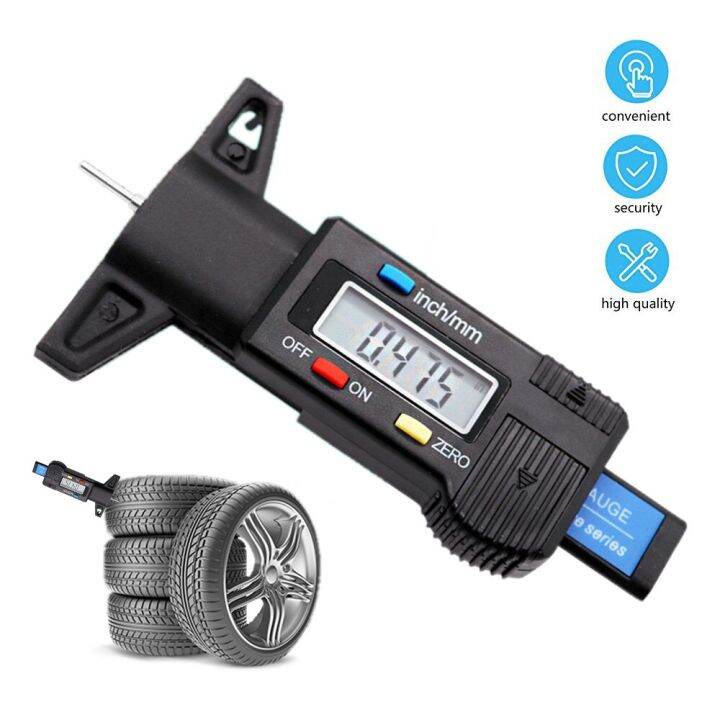 CIFbuy Digital Car Tyre Tire Tread Depth Gauge Meter Auto Tire Wear ...