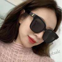 【hot sale】◕ D03 Oversized Square Sunglasses Woman Retro Black Shades Eyewear Female Vintage Glasses Arch of Triumph Logo