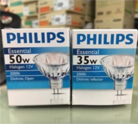 PHILIPS หลอดไฟ หลอดฮาโลเจน MR16 ขั้ว GU 5.3 12V 50W หน้าเปิด / 35W หน้าปิด 36 แสงส้ม