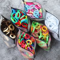 ❆™♗ 50/100pcs Kids Elastic Hair Bands Girls Gum Scrunchie Rubber Band for Children Nylon Hair Ties Headband Baby Hair Accessories