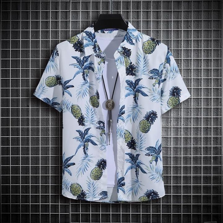 flowers-with-short-sleeves-shirt-suits-summer-of-male-power-beach-suit-thai-sanya-hainan-tourism-lovers-easy-leisure-shirt