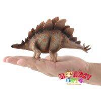 Monkey Toys - โมเดล ไดโนเสาร์ Stegosaurus น้ำตาล ขนาด 17.00 CM (จากหาดใหญ่)