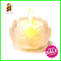 เทียน LED ดอกบัว CLAIRE 0.06 วัตต์ WARMWHITE 8.5 ซม. สีขาวLED LOTUS SHAPED CANDLE CLAIRE 0.06W WARMWHITE 8.5CM WHITE **ของแท้100%**