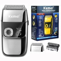 ZZOOI Original Kemei Hair Beard Electric Shaver For Men Barber Electric Razor Powerful Bald Head Shaving Machine Finishing Fade Tool