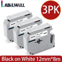 ❉﹍ 1/2/3Pcs Label M-K231 MK-231 MK231 Black on White MK 231 Compatible for Brother P-touch Label Printer PT-80 PT-70 PT-60 PT-45M