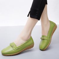 Big Size Flats Women Shoes Loafers Genuine Leather lats Womens Loafers