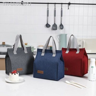 ☃▩㍿ Portable Lunch Bag Thermal Insulated Lunch Box Tote Cooler Bag Picnic Bento Pouch School Food Storage Container For Kids Women