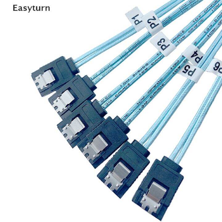 ♣Easyturn Splitter Cable 6 SATA III 6Gbps Cable 7Pin Female Data Cable