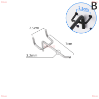 Dove 5ชิ้นตะขอขาตั้งสำหรับ pegboard ตะขอฮาร์ดแวร์จัดประเภทร้านค้าซูเปอร์มาร์เก็ตที่จัดเก็บที่บ้านหัวเข็มขัด