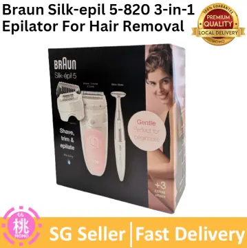 Braun Epilator Silk-epil 3 3-270, Hair Removal for Women, Shaver & Trimmer  –
