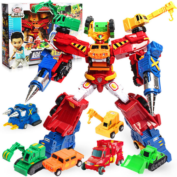 6 IN 1 Hyper Builoion Hello Carbot Transformation Robot Toys Action ...