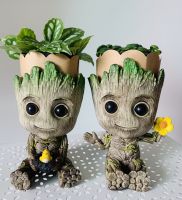 ?พร้อมส่ง!? กระถางกรูท baby groot pot flower สูง 15 cm ส่งฟรี