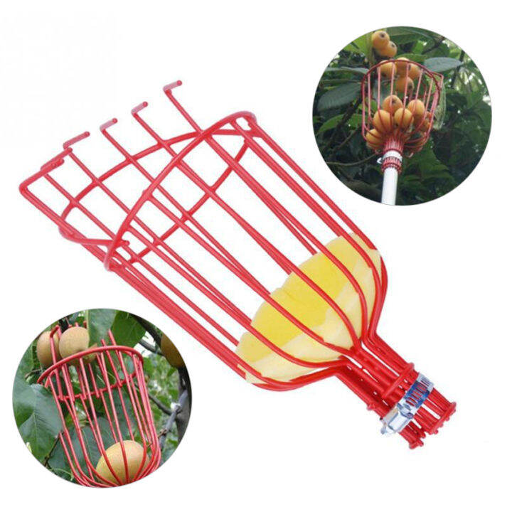 Fruit Picker Tool Height Adjustable Fruit Picker with Big Basket