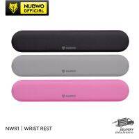 แผ่นรองข้อมือ WRIST REST KEYBOARD NUBWO NWR1 มีให้เลือก 3 สี แบบผ้าไซต์ L 100% keyboard ขนาด 9x47x2 ทำความสะอาดง่าย นุ่มสบายมือไม่ระคายเคือง