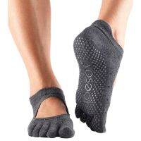 ถุงเท้าโยคะ ถุงเท้าพิลาทิส ยี่ห้อ Toesox - Bellarina Full Toe แบบปิดนิ้ว - SULTRY