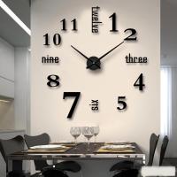 ZZOOI 3D Wall Clock Mirror Wall Stickers Creative DIY Wall Clocks Modern Design Mute Quartz Needle Watch reloj de pared Home Decor HOT