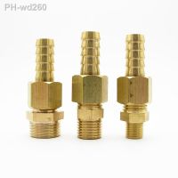 8mm 10mm Hose Barb x 1/8 quot; 1/4 quot; 3/8 quot; BSP Male Thread Brass Rotary Barbed Pipe Fitting Coupler Connector Adapter For Fuel Water