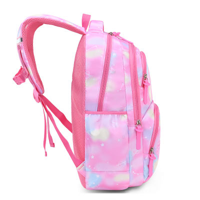 Cute Cat Bow Waterproof Pink School Backpack Girls Book Bag