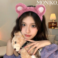 MONIKO ใหม่ ที่คาดผม ตุ๊กตาหมี สีชมพู น่ารัก แฟชั่นเกาหลี ล้างหน้า ที่คาดผมผู้หญิง 2023