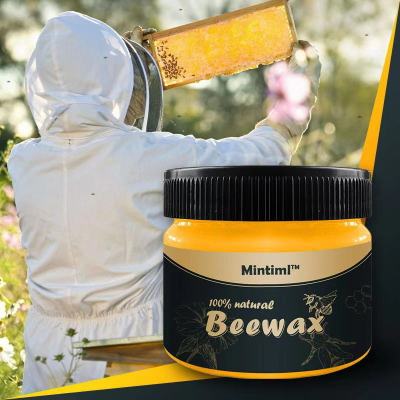 ขี้ผึ้งขัดเงาไม้  Beeswax  ขัดไม้ ทาพื้นไม้ ทาเฟอร์นิเจอร์ไม้ ขี้ผึ้งแท้จากธรรมชาติ ชุบชีวิตเฟอร์นิเจอร์ไม้ ขนาด80g ทาไม้ให้เงางาม กันน้ำ