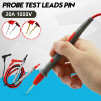 20A 1000V Probe ตัวทดสอบ Pin สำหรับมัลติมิเตอร์แบบดิจิทัลเข็มปลายแหลมตัวทดสอบมิเตอร์ Lead Probe สายไฟสายไฟอุปกรณ์วัดไฟฟ้า