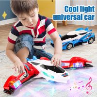 [AhQ ornaments] Electric Universal Wheel Car Toy Rotating With Light Music Car Toy Model Boy Sports Racing Children 39; S Educational Toy Gift