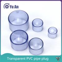 Transparent PVC Pipe End Cap Aquarium Fish Tank Garden Water Connectors UPVC Tube Plug Drinking Water Parts Inner Dia 20 -63mm