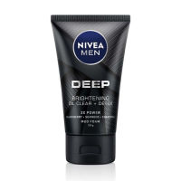 NIVEA MEN นีเวีย เมน ดีพ ไบรท์เทนนิ่ง เฟซ มัดโฟม ดีพไวท์ โฟมล้างหน้า 100 กรัม  (8850029025391)