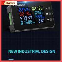 BVZGVG การ KWS-AC301 การ0-100A AC 50-300V AC wattmeter 8 in 1 เครื่องวัดพลังงาน ดิจิตอลโวลต์มิเตอร์แอมมิเตอร์