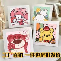 ของเล่น diy ไดทำด้วยเพชรวาดภาพของขวัญเด็กเต็มรูปแบบการ์ตูนเพชร ที่มีกรอบรูปภาพวาดของเล่นสติ๊กเกอร์เพชร