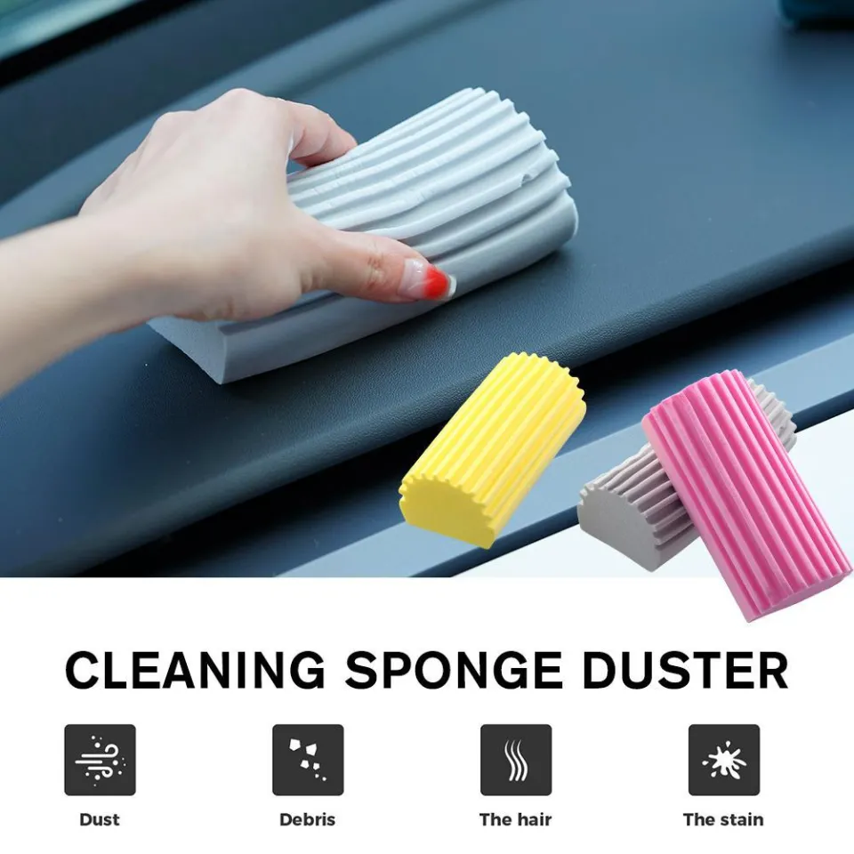 1pcs, Damp Clean Duster Sponge, Sponge Cleaning Brush, Duster For Cleaning  Blinds, Glass, Baseboards, Vents, Railings, Mirrors, Window Track Grooves  And Faucets