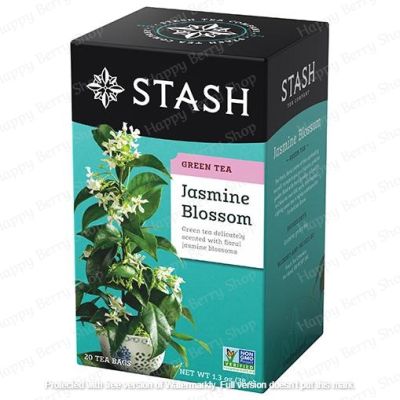 ชาเขียวมะลิ STASH Green Tea Jasmine Blossom 20 tea bags ชารสแปลกใหม่ทั้งชาดำ ชาเขียว ชาผลไม้ และชาสมุนไพรจากต่างประเทศ ✈พร้อมส่ง