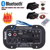 แอมป์จิ๋ว 12-24V 220V 2.0 ช่อง บลูทูธ เครื่องขยายเสียง เสียงแหลม เสียงเบส  amplifier  Bord bluetooth