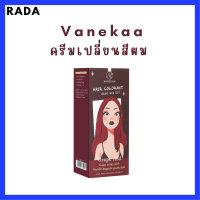 Vanekaa Hair Colorant สี Grape Red ครีมเปลี่ยนสีผม วานิก้า แฮร์ คัลเลอร์แรนท์ ปริมาณ 100 ml. / 1กล่อง